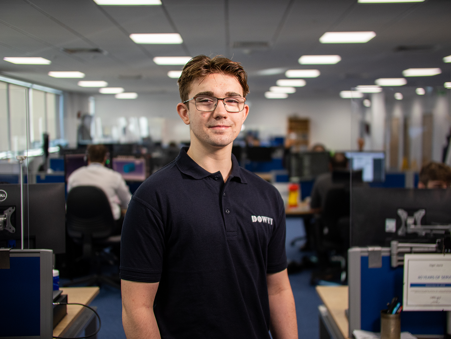 Smiling male Dowty employee